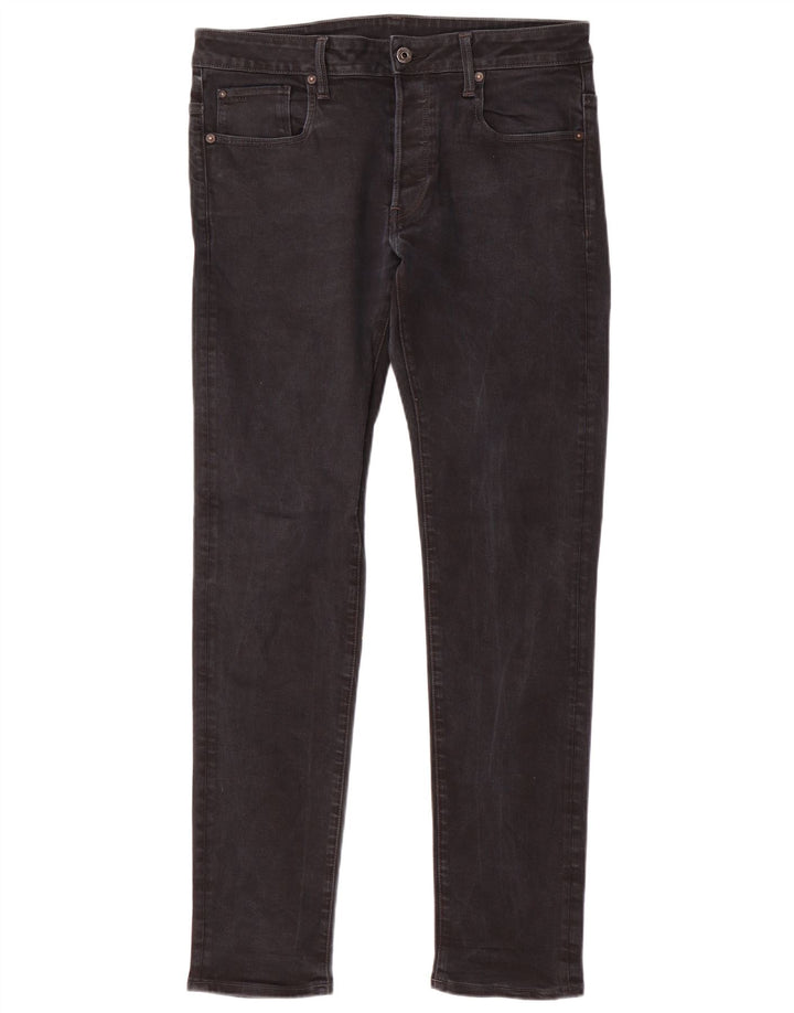 Jeans slim da uomo G-Star 3301 W34 L34 cotone nero