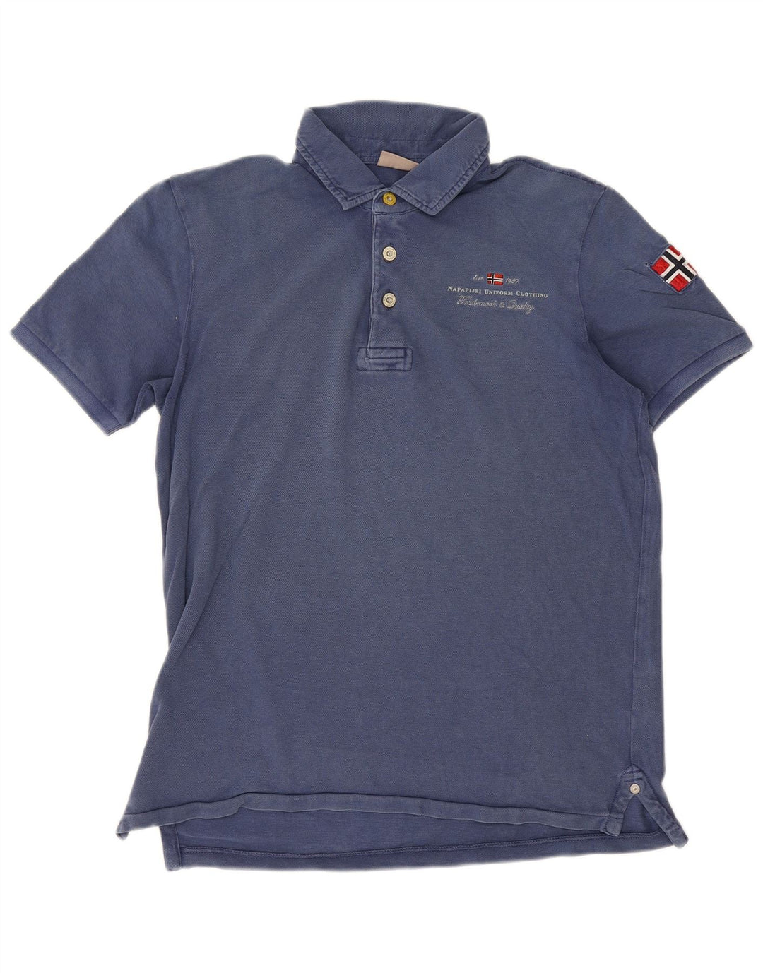Polo da uomo Napapijri piccola in cotone blu navy