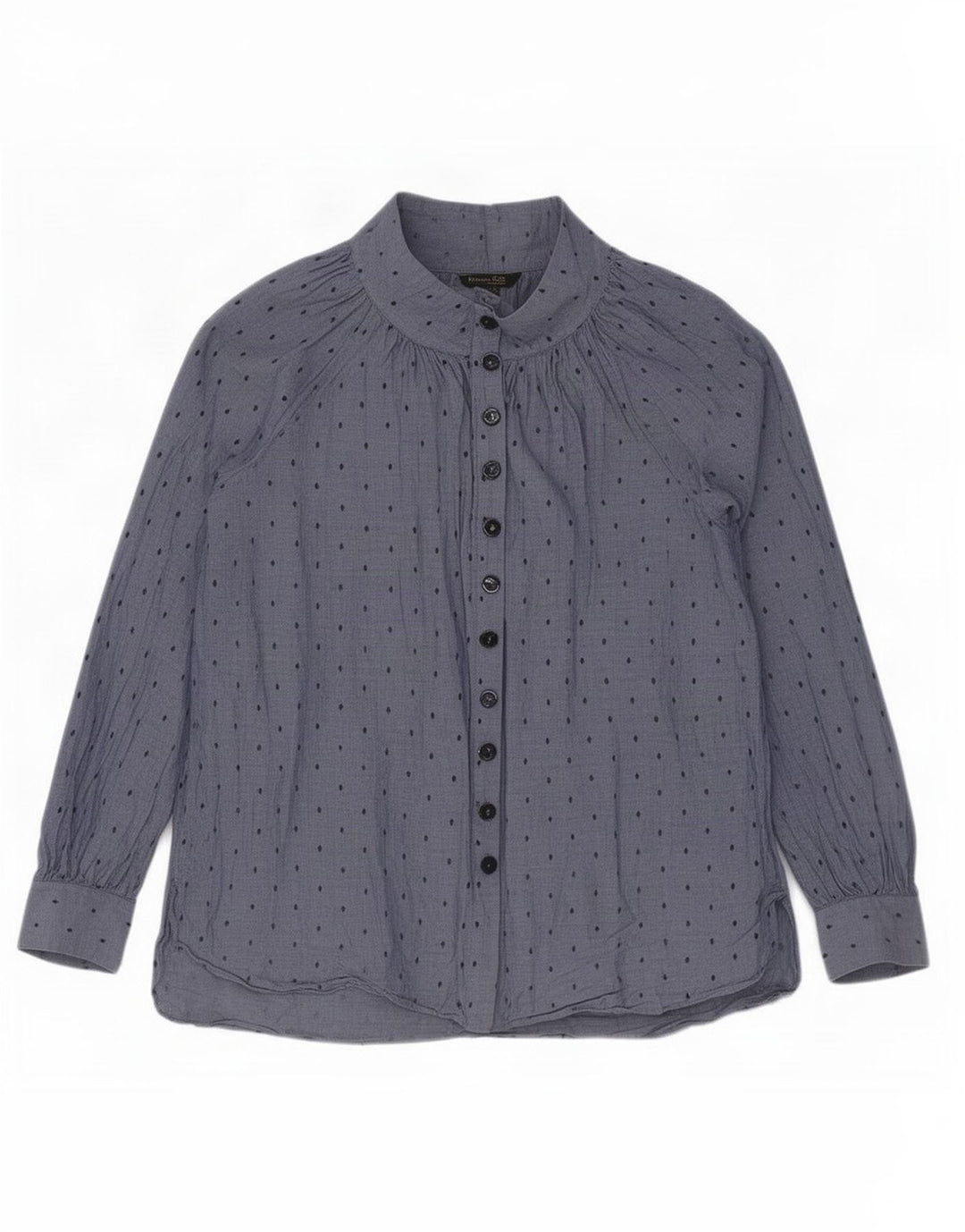 Camicetta da donna Massimo Dutti EU 40 Cotone geometrico blu medio