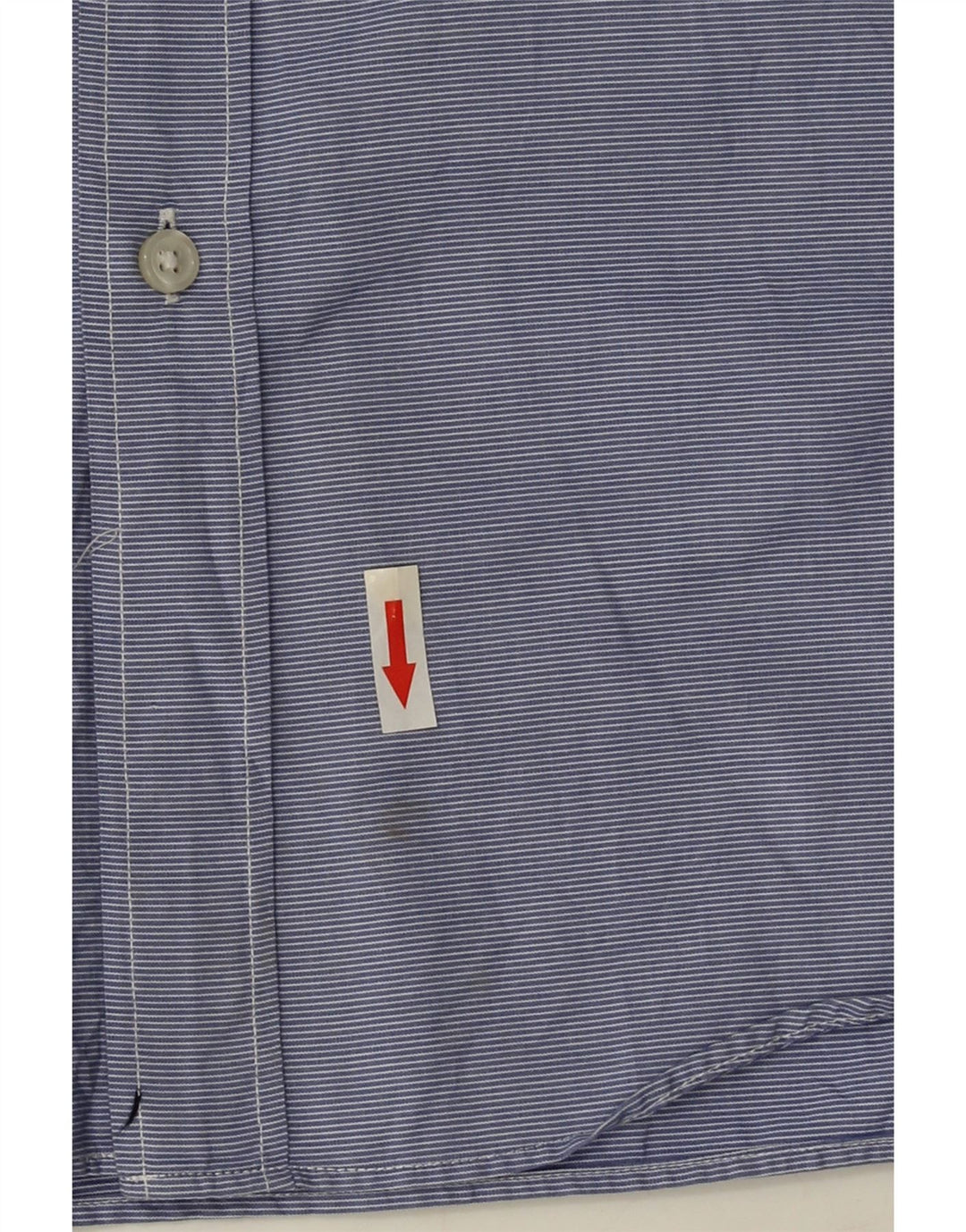 J. CREW Camicia slim fit da uomo piccola in cotone gessato blu