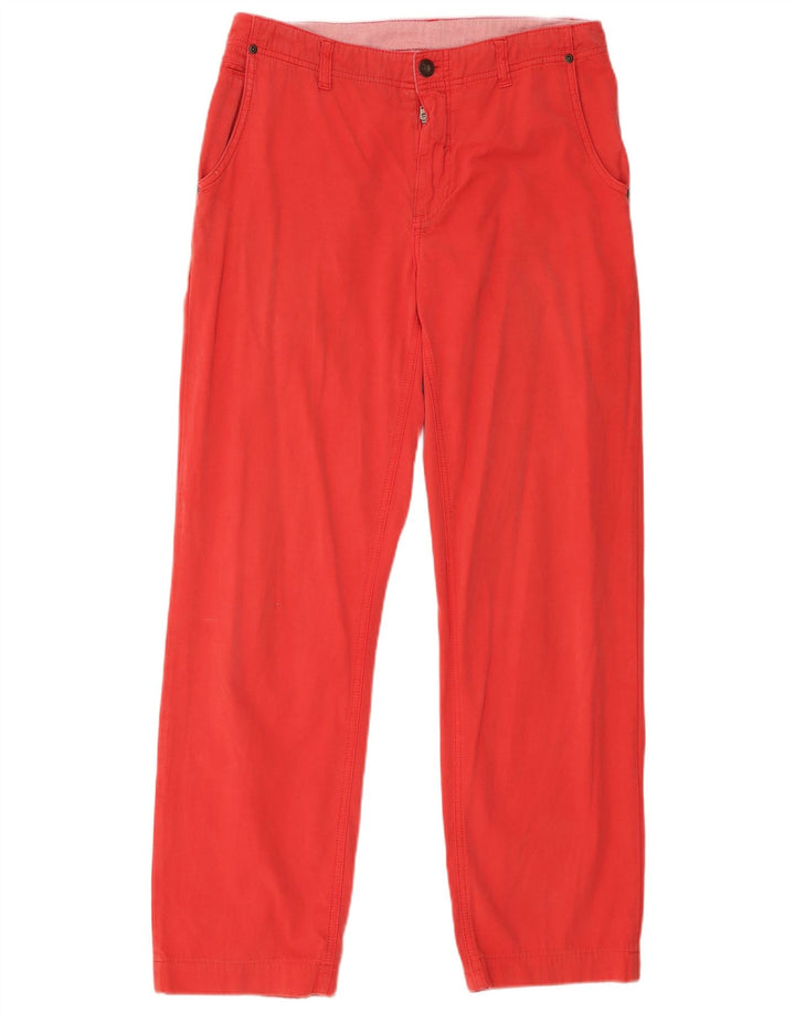 Pantaloni chino dritti da uomo Woolrich W31 L29 cotone rosso