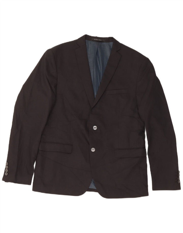 Giacca Blazer a 2 Bottoni ZARA da Uomo EU 54 XL Viscosa Nera