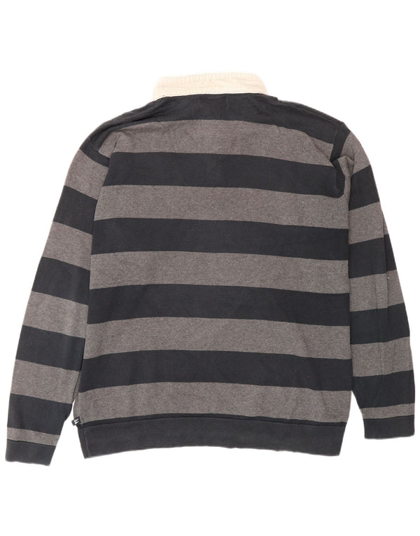 Marks & Spencer maglione da uomo con collo a polo blu Harbour grande grigio