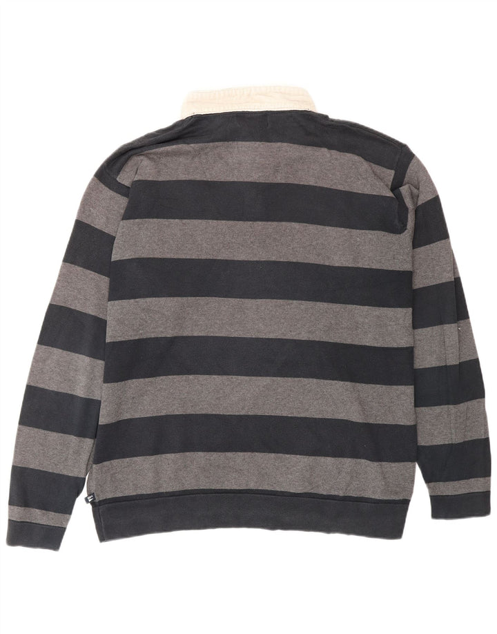Marks & Spencer maglione da uomo con collo a polo blu Harbour grande grigio
