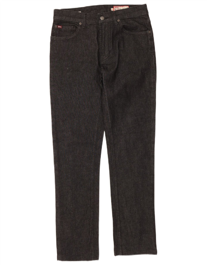 RIFLE Jeans dritti regolari Bruce da donna W31 L32 cotone nero