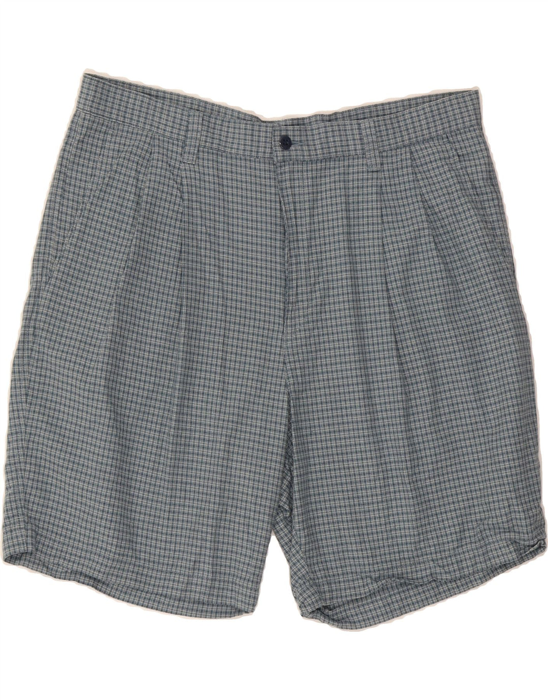 DOCKERS Mens Pegged Chino Shorts W40 XL Blue Check Cotton Vintage Dockers and Second-Hand Dockers from Messina Hembry 