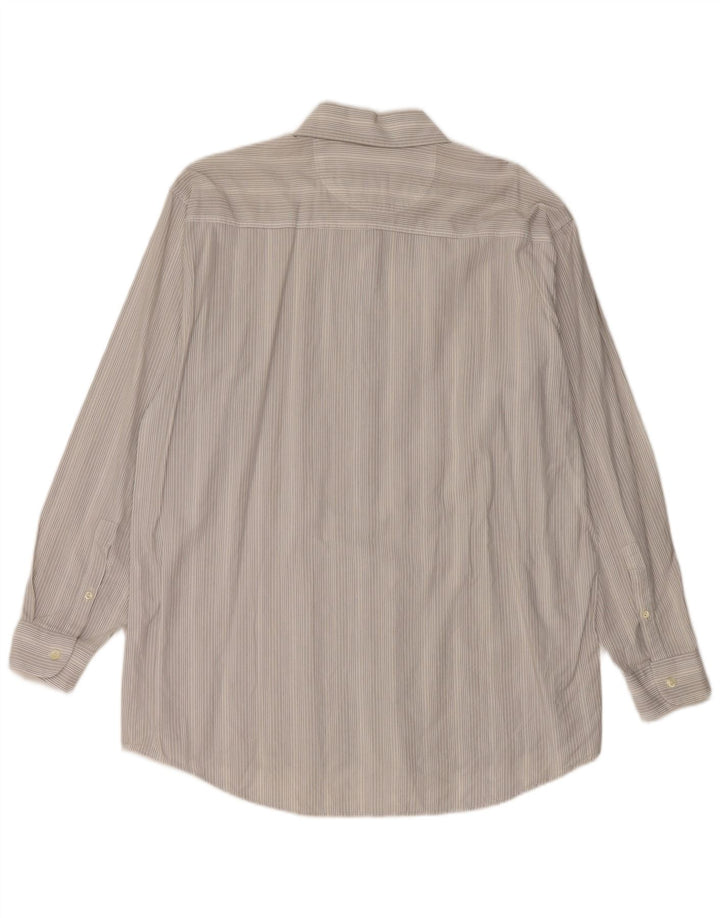 Camicia Levi's Uomo Large Cotone Gessato Grigio