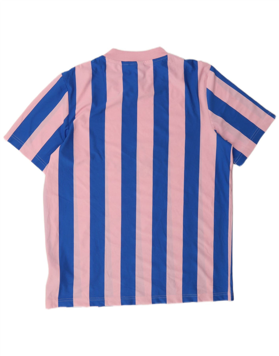 T-shirt grafica da uomo Adidas Top in poliestere a righe rosa medio