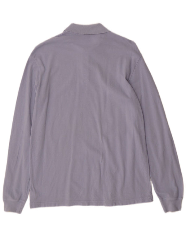 Polo Manica Lunga Benetton Bambino 11-12 Anni XL Cotone Blu