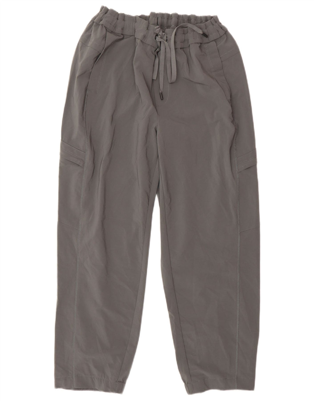 Pantaloni cargo corti da donna Eddie Bauer medi W30 L24 poliestere grigio