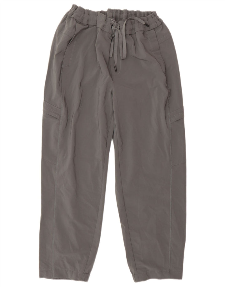 Pantaloni cargo corti da donna Eddie Bauer medi W30 L24 poliestere grigio