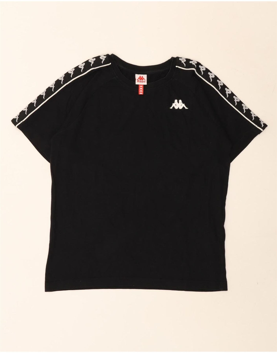 T-shirt grafica da uomo Kappa Top Small in cotone nero