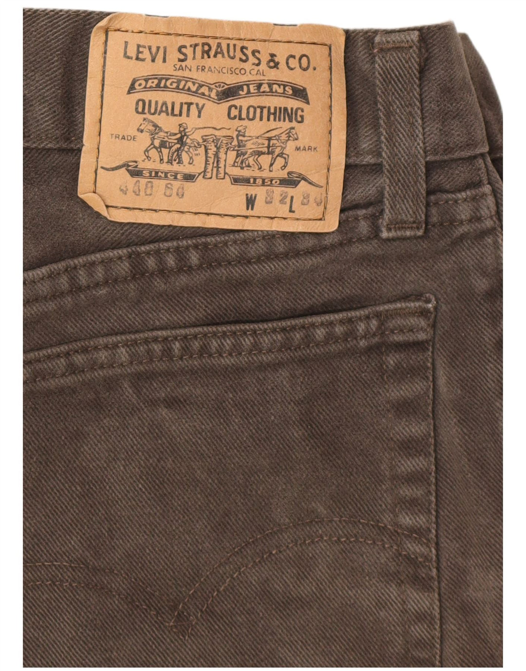 Jeans dritti da uomo LEVI'S W32 L34 cotone grigio
