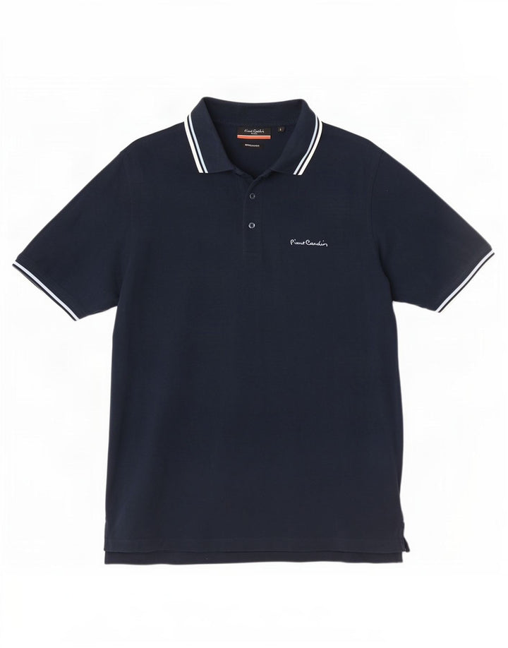 Polo da uomo dalla vestibilità regolare Pierre Cardin, grande, a righe blu navy