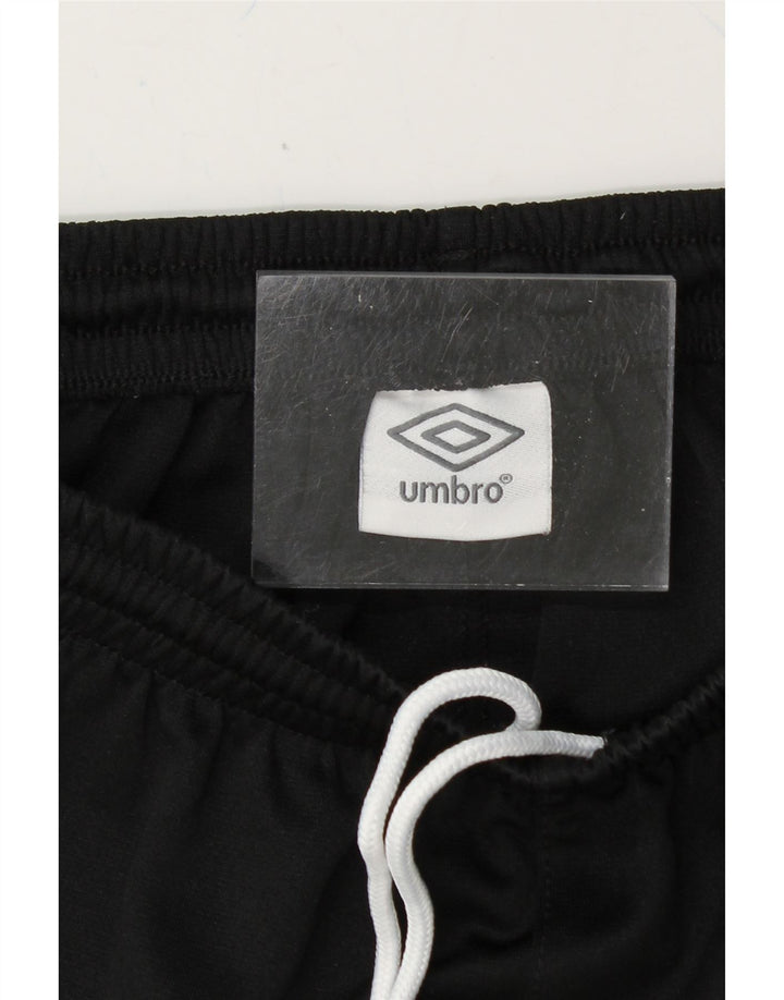 UMBRO Boys Sport Shorts 9-10 Years XL Black Polyester Vintage Umbro and Second-Hand Umbro from Messina Hembry 