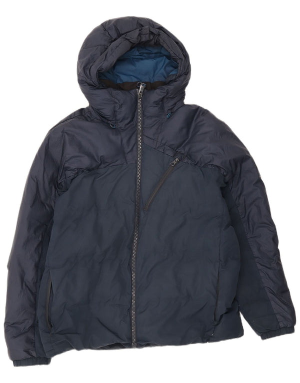Giacca imbottita con cappuccio da uomo Timberland UK 42 XL Nylon blu navy
