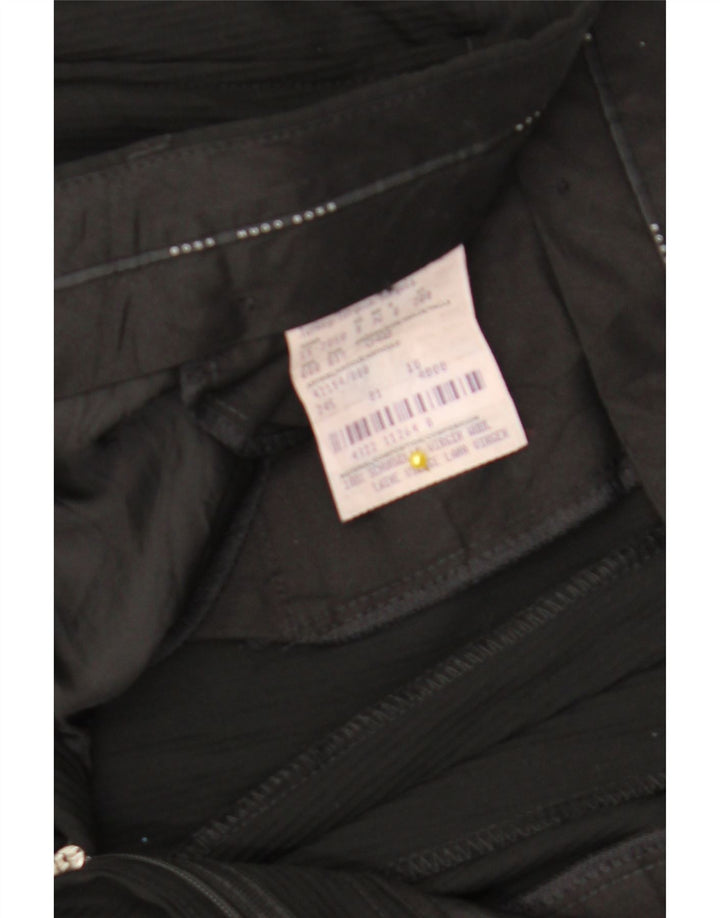 Pantaloni da abito dritti da uomo Hugo Boss IT 48 medio W32 L32 neri