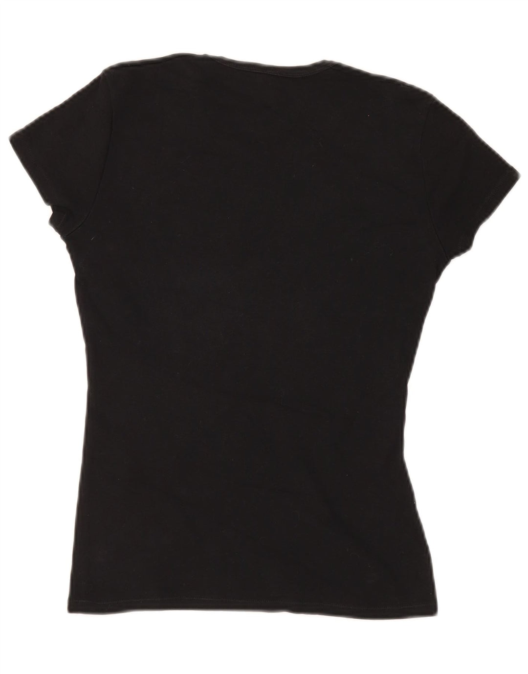 T-shirt grafica da donna BENETTON Top UK 8 piccola nera