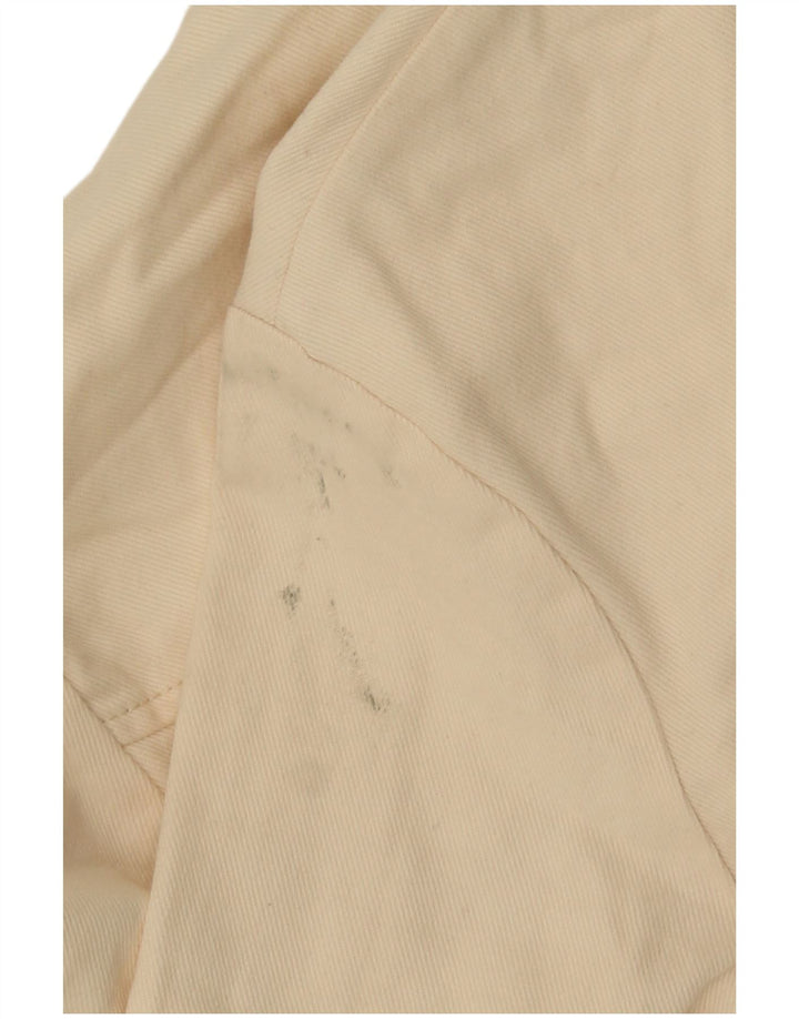 Giubbotto bomber corto da donna Zara UK 10 piccolo bianco sporco