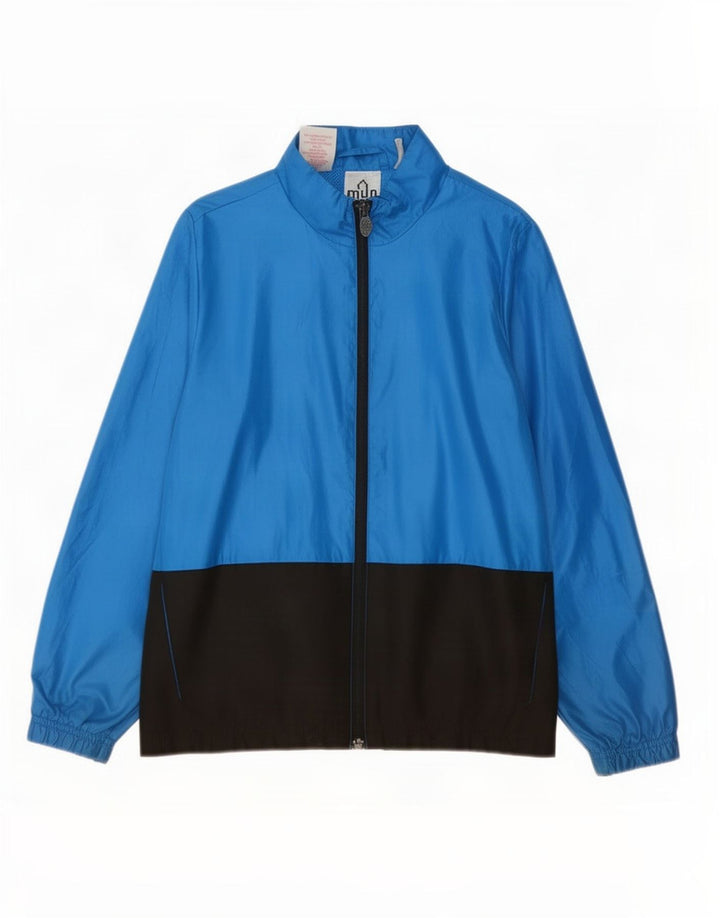 Giacca da tuta da ragazzo Adidas 9-10 anni in poliestere color block blu