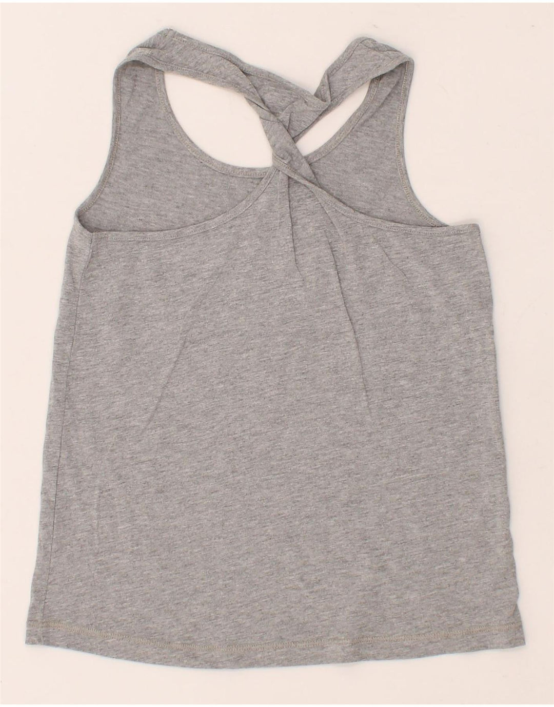 CHAMPION Girls Graphic Vest Top 9-10 Years Medium Grey Cotton Vintage Champion and Second-Hand Champion from Messina Hembry 