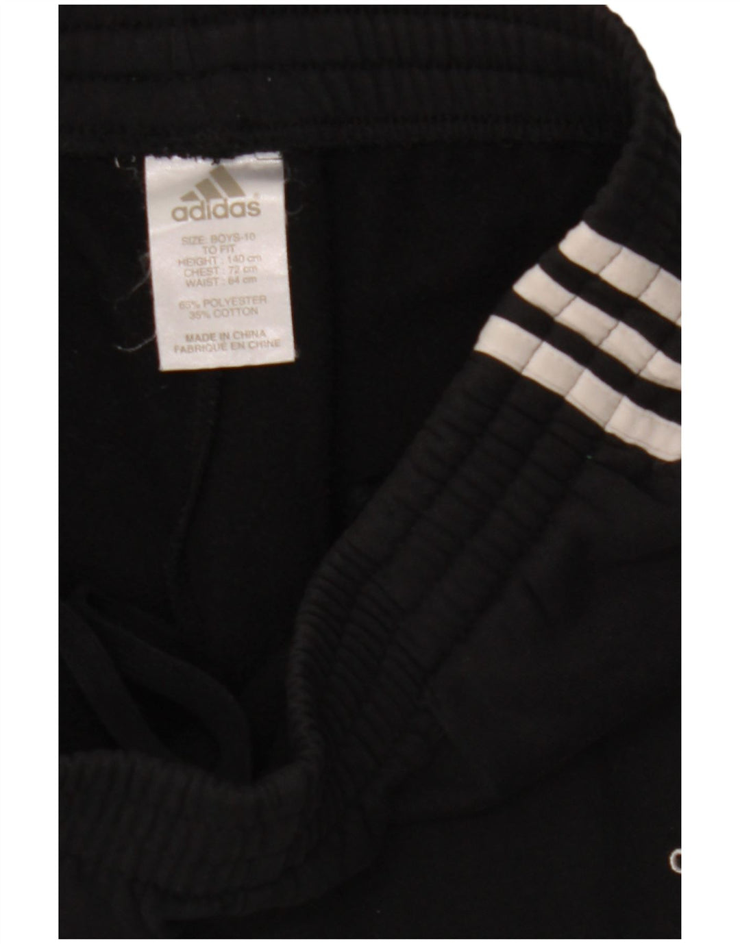 Pantaloni della tuta da ragazzo Adidas 9-10 anni in poliestere nero
