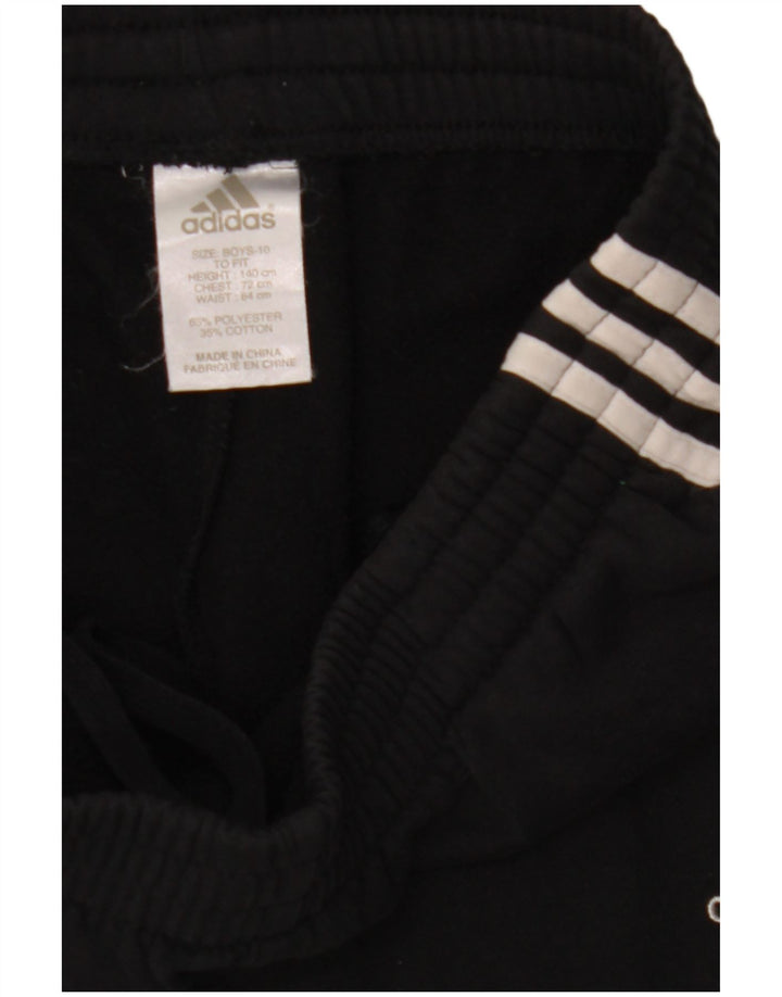 Pantaloni della tuta da ragazzo Adidas 9-10 anni in poliestere nero