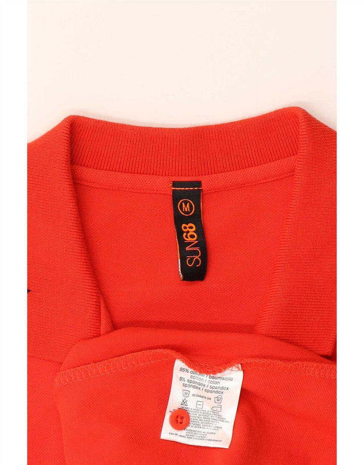 Abito polo da donna Sun68 UK 12 cotone rosso medio