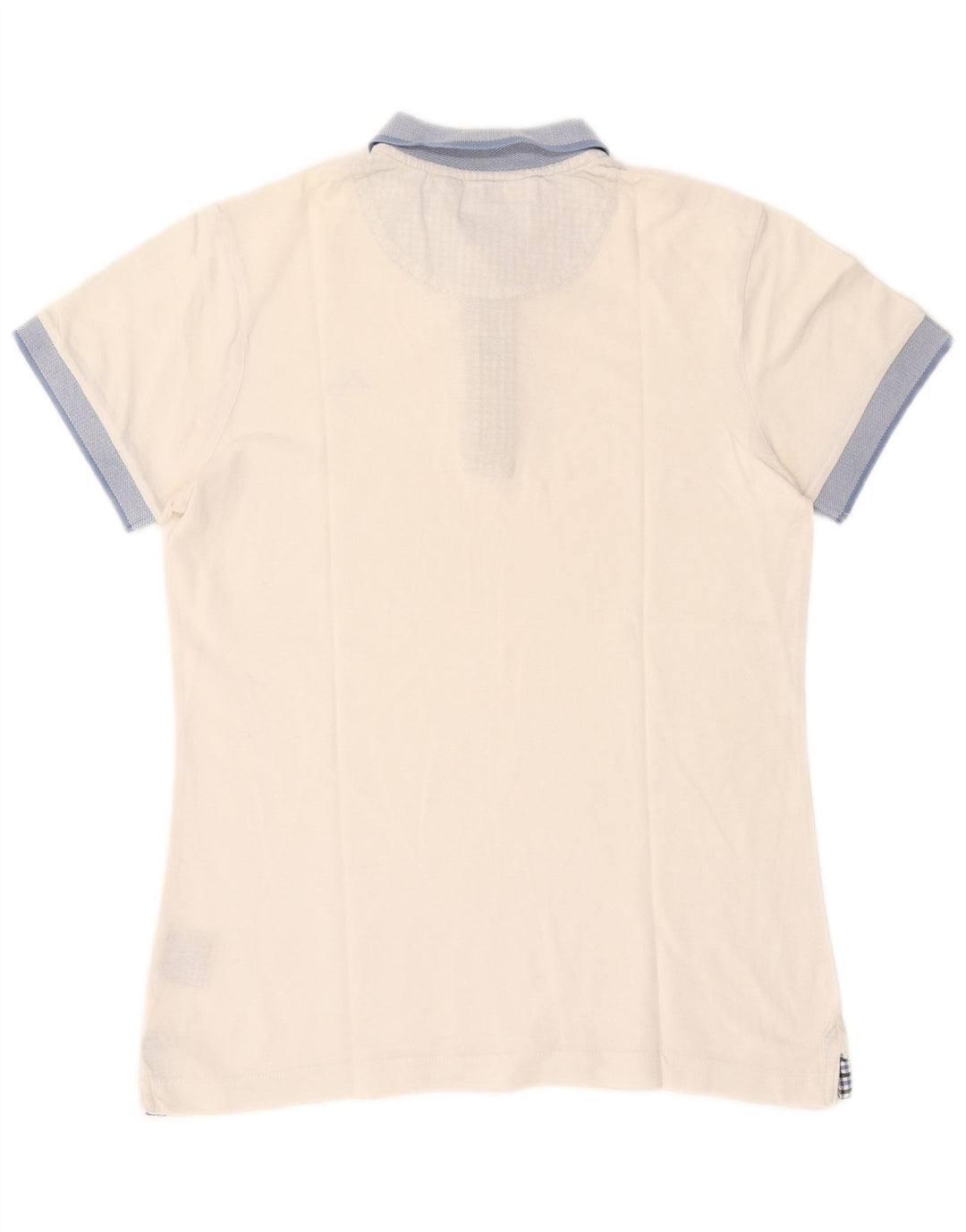 Polo Kappa da uomo in cotone color block bianco medio