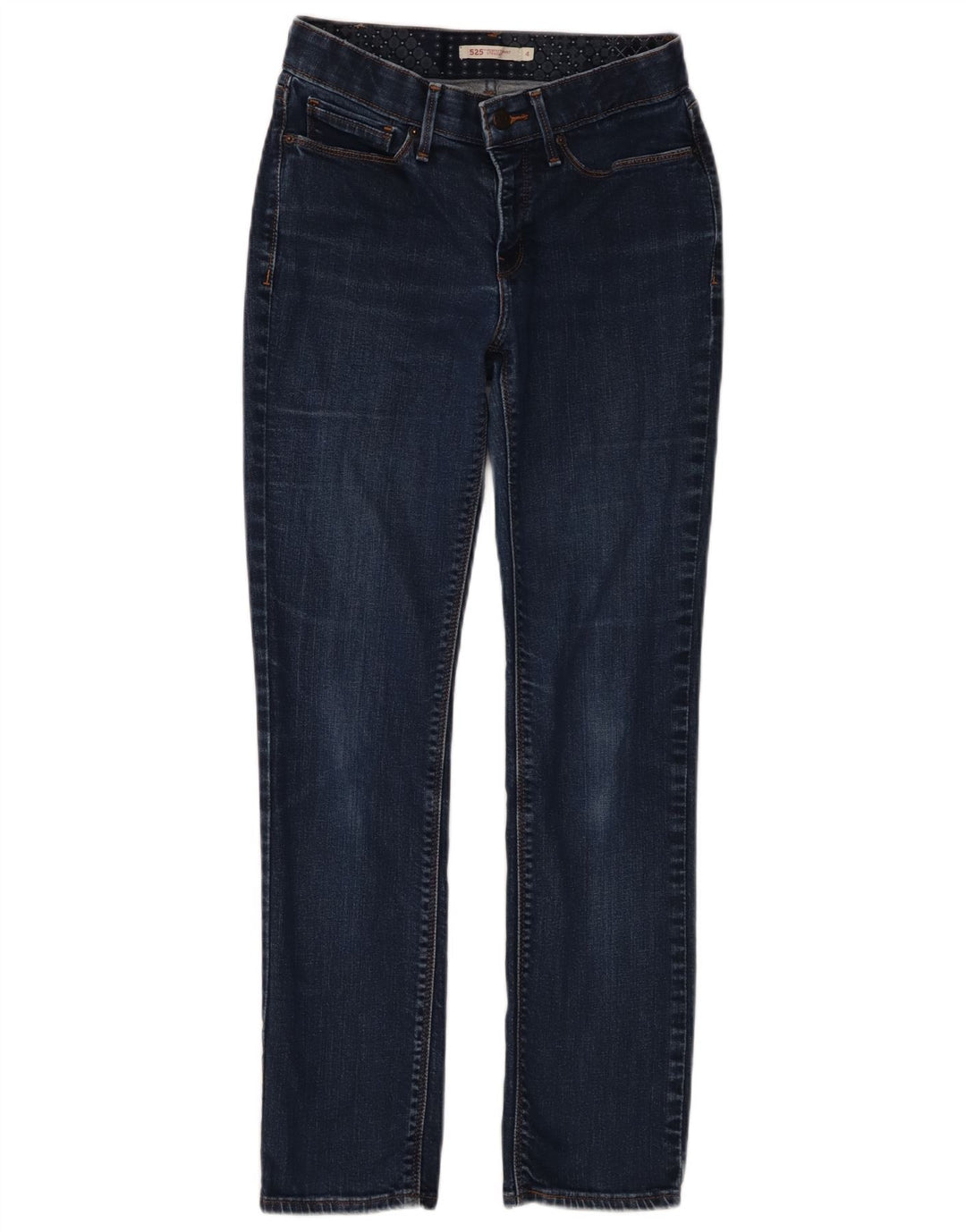 Levi's Donna 525 Jeans dritti US 4 Small W28 L28 Blu Navy