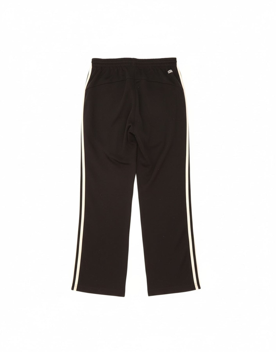 ADIDAS Boys Tracksuit Trousers 13-14 Years Black Colourblock Polyester