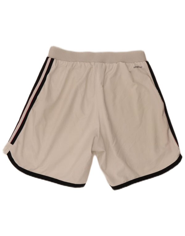 Pantaloncini sportivi Adidas da uomo Juventus, poliestere bianco medio