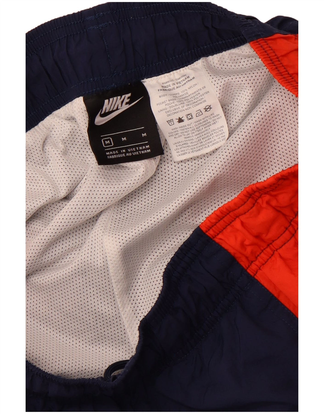 Pantaloncini sportivi da uomo NIKE medio blu navy in poliestere color block