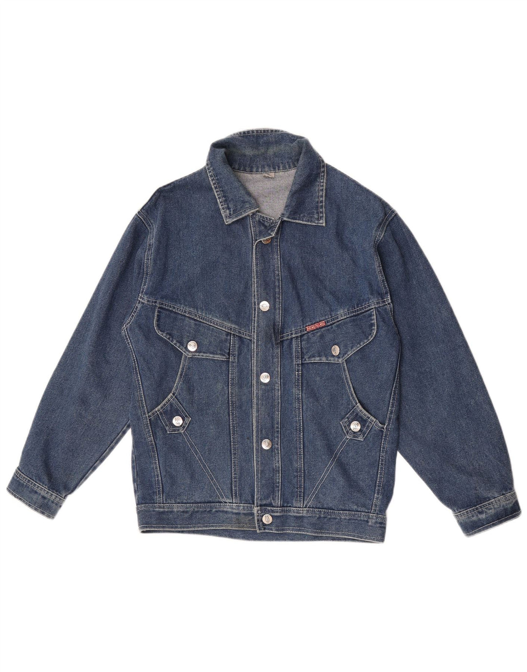 Giacca di jeans vintage da uomo UK 42 XL in cotone blu