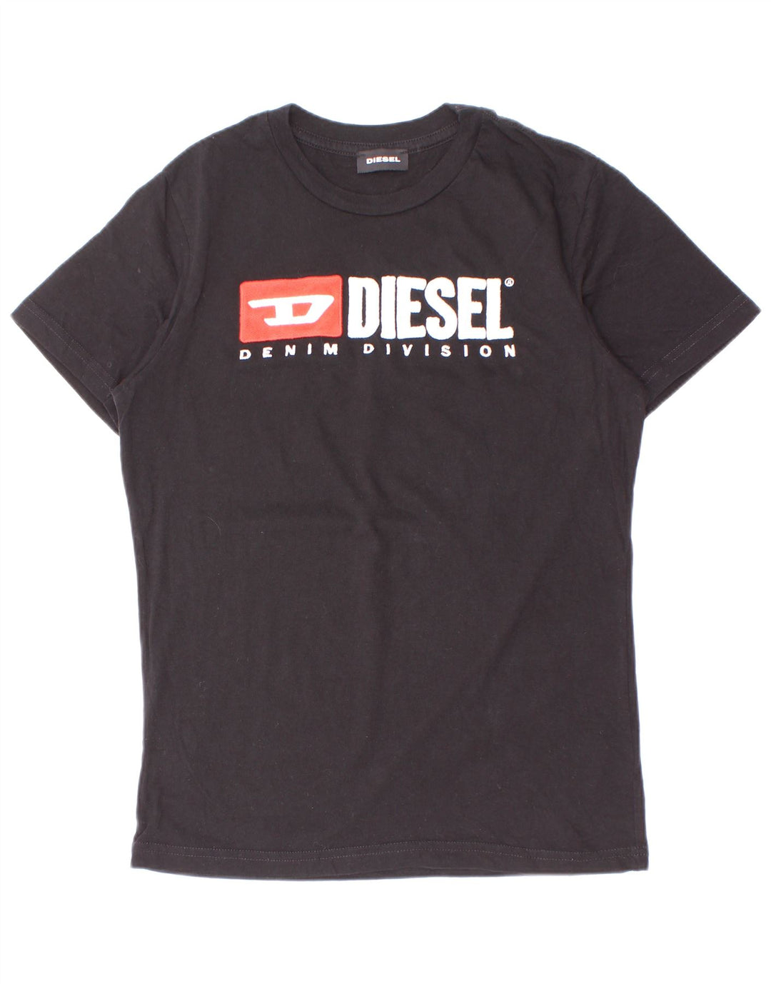 T-shirt grafica da bambino Diesel Top 9-10 anni in cotone nero