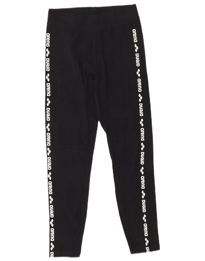 Leggings grafici da donna ARENA UK 6 XS cotone nero