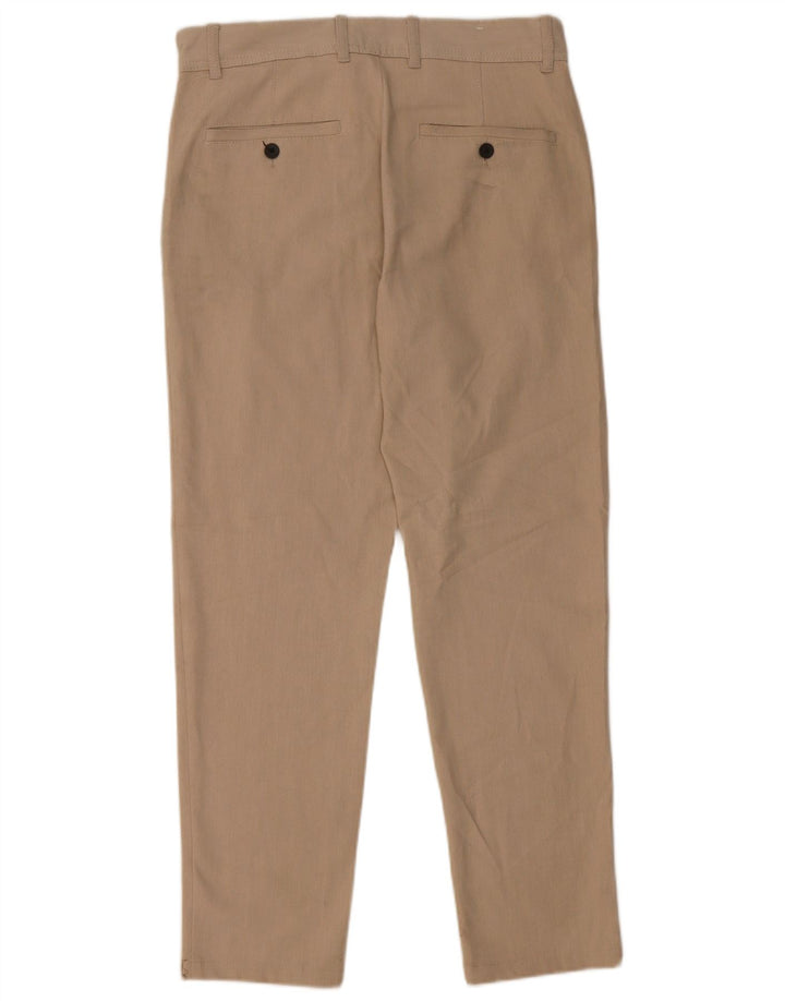 Pantaloni chino slim da uomo Zara EU 38 Small W30 L28 Poliestere beige