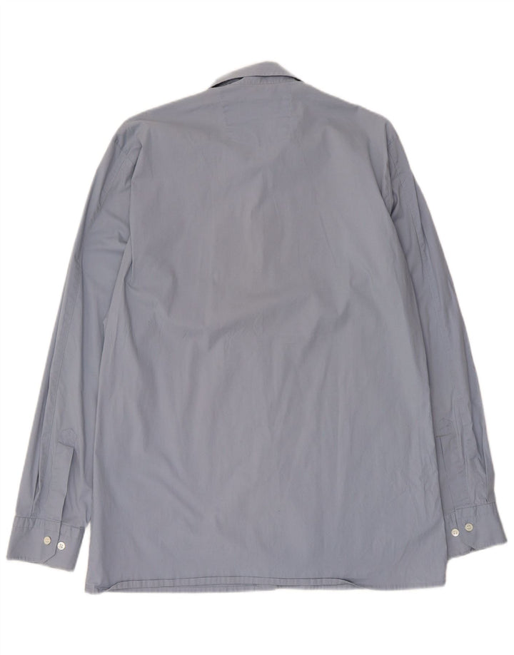 Camicia da uomo Hugo Boss in cotone blu medio