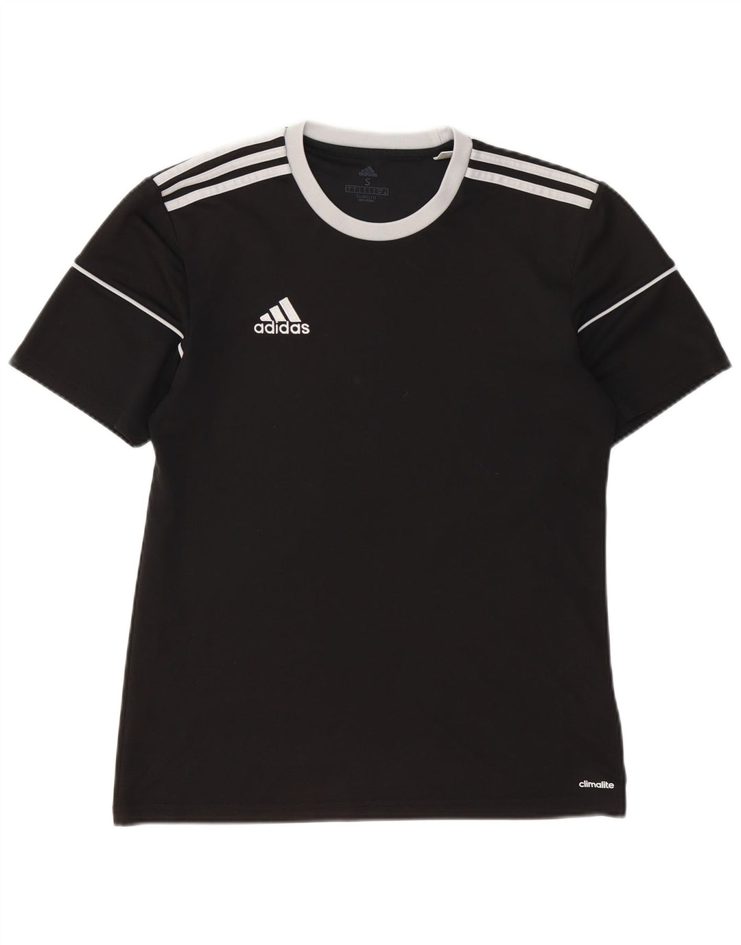 T-shirt ADIDAS Climalite da uomo piccola piccola in poliestere nero