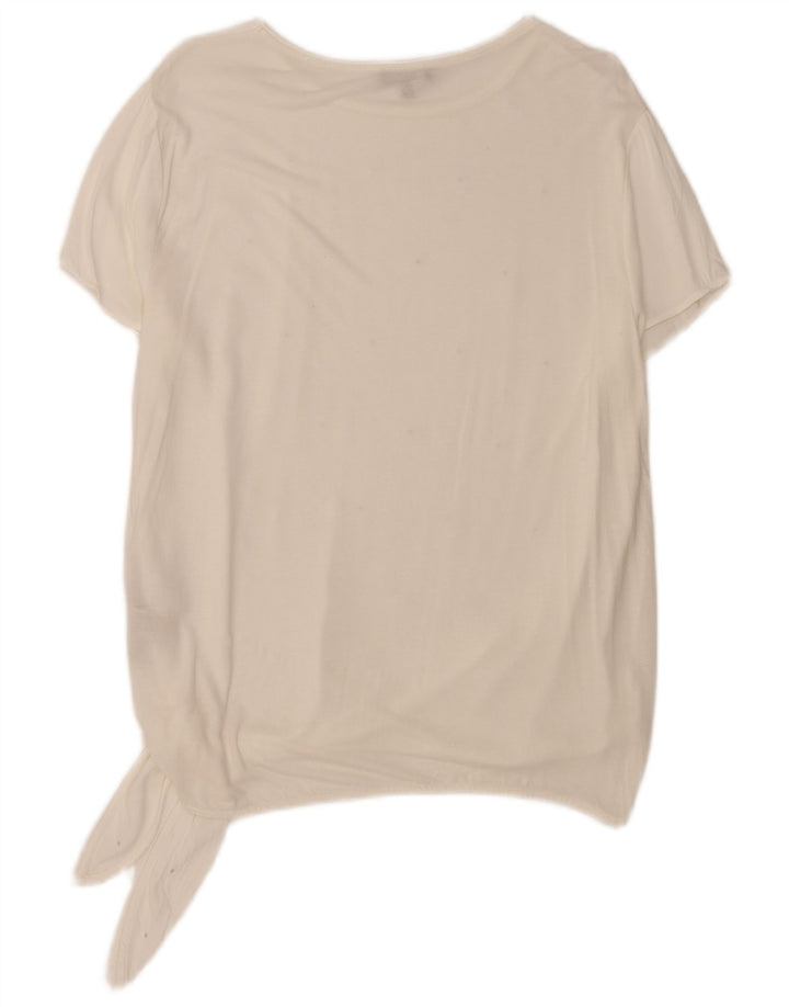 Camicetta da donna Massimo Dutti Top UK 18 XL Viscosa bianca