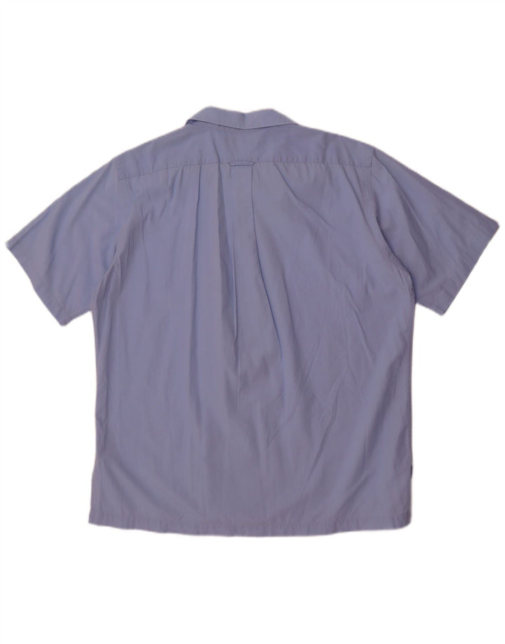 Polo Ralph Lauren Camicia a maniche corte da uomo in cotone blu medio
