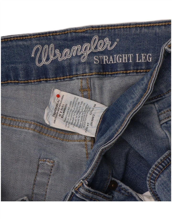 Jeans dritti da donna Wrangler W32 L30 cotone blu