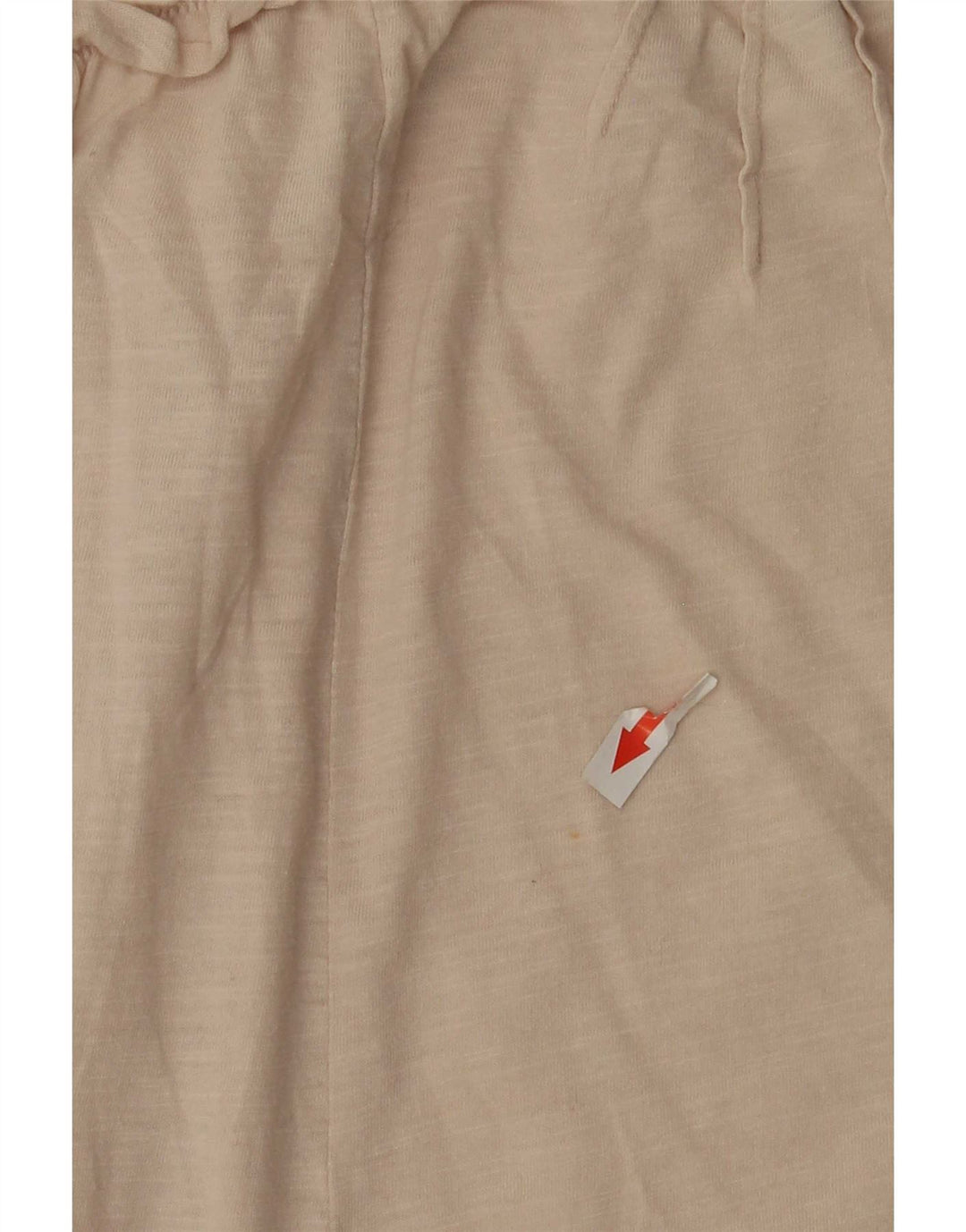 Top corto senza spalline da donna Benetton UK 12 Cotone beige medio