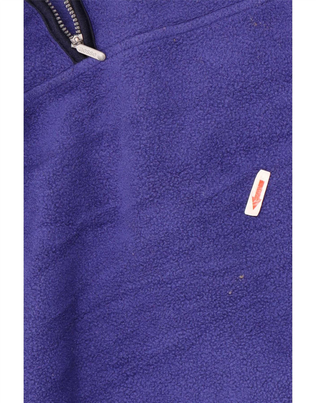 Maglione in pile da uomo con zip e collo Aesse XL blu poliestere