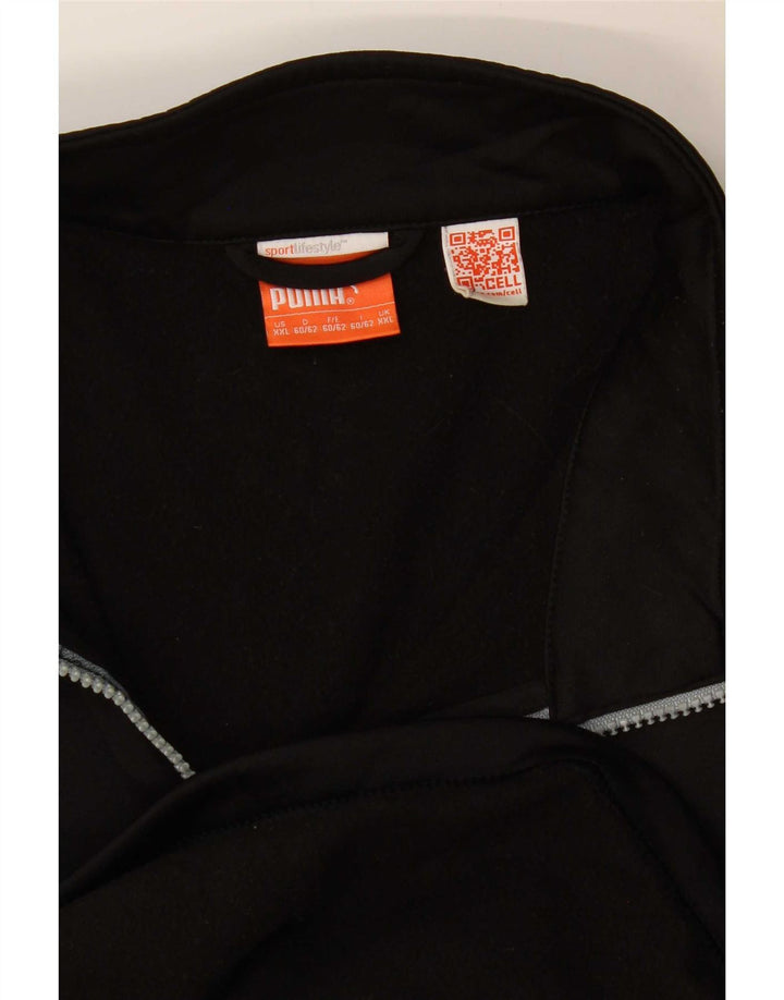 Top della tuta da ginnastica Puma da uomo con zip e collo 2XL Nera