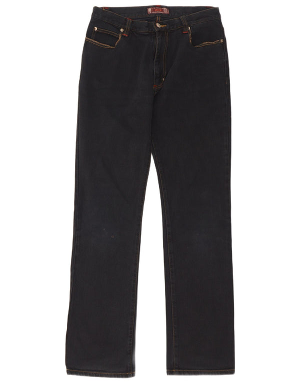Jeans dritti da donna Sasch W32 L34 cotone blu navy