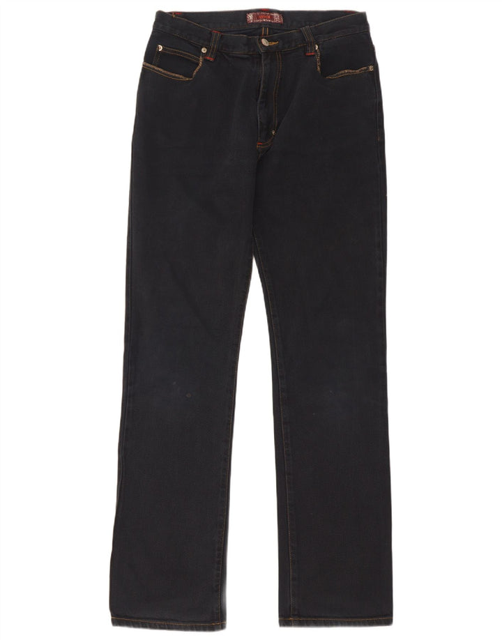 Jeans dritti da donna Sasch W32 L34 cotone blu navy