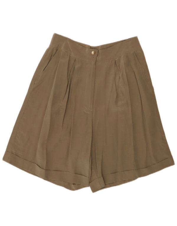 Pantaloncini casual con ancoraggi a vita alta da donna Andrea Mare IT 46 Large W30 Marrone