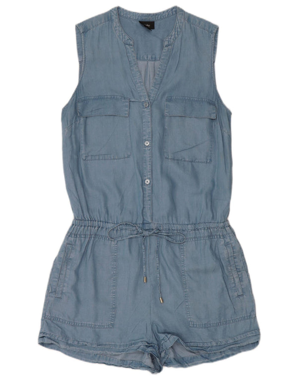 Mossimo Tutina senza maniche da donna UK 12 Lyocell blu medio