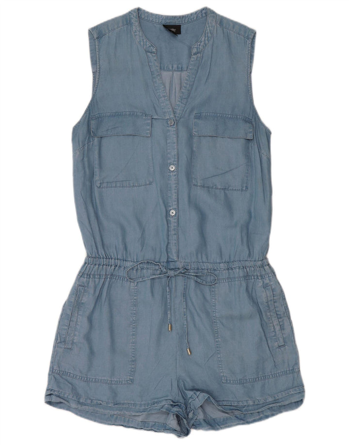 Mossimo Tutina senza maniche da donna UK 12 Lyocell blu medio